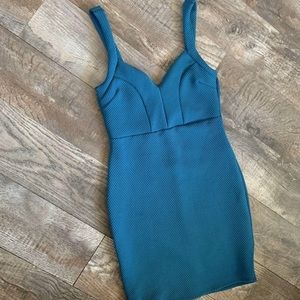 Teal Mini Bodycon Dress